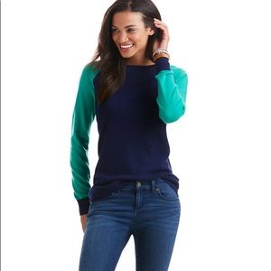 vineyard vines raglan sleeve baseball sweater